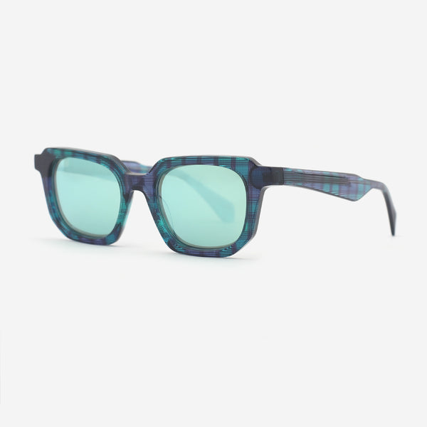 Unique Square Acetate Unisex Sunglasses 25A8076
