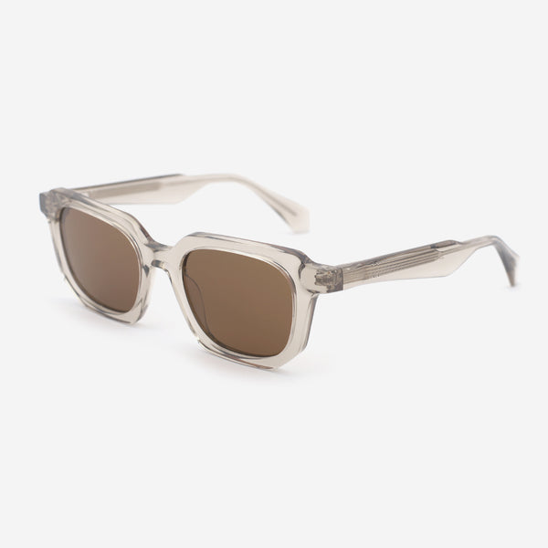 Unique Square Acetate Unisex Sunglasses 25A8076