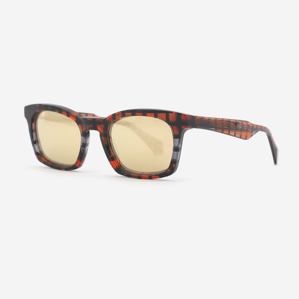 Unique Square Acetate Women's Sunglasses 25A8077