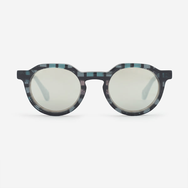 Fashion Round Acetate Women's Sunglasses 25A8078