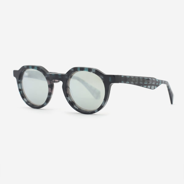 Fashion Round Acetate Women's Sunglasses 25A8078