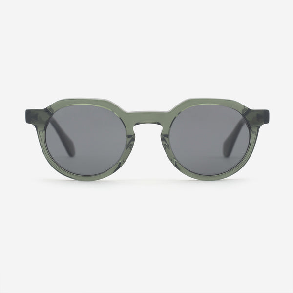 Fashion Round Acetate Women's Sunglasses 25A8078