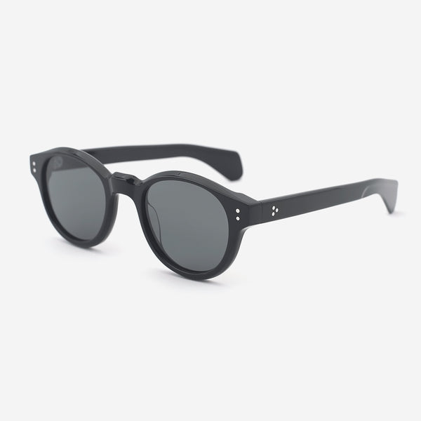 Round Bevel Acetate Unisex Sunglasses 25A8087