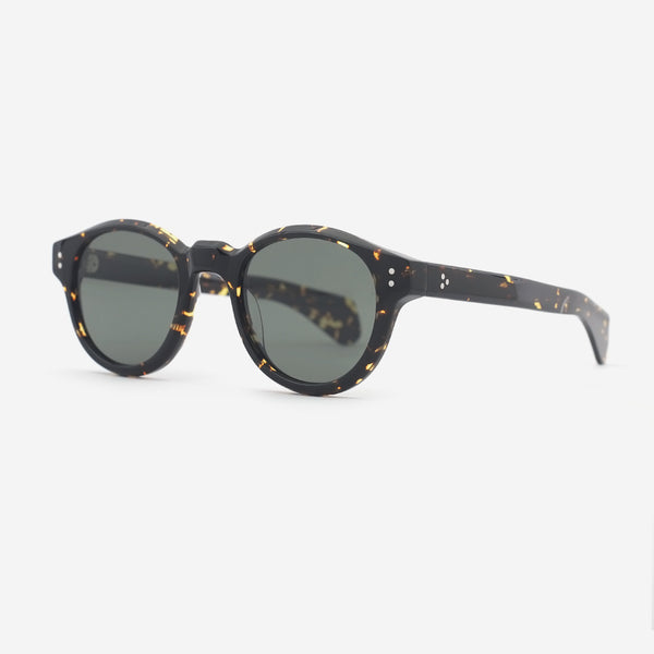 Round Bevel Acetate Unisex Sunglasses 25A8087