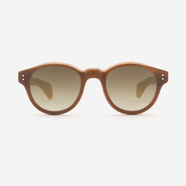 Round Bevel Acetate Unisex Sunglasses 25A8087