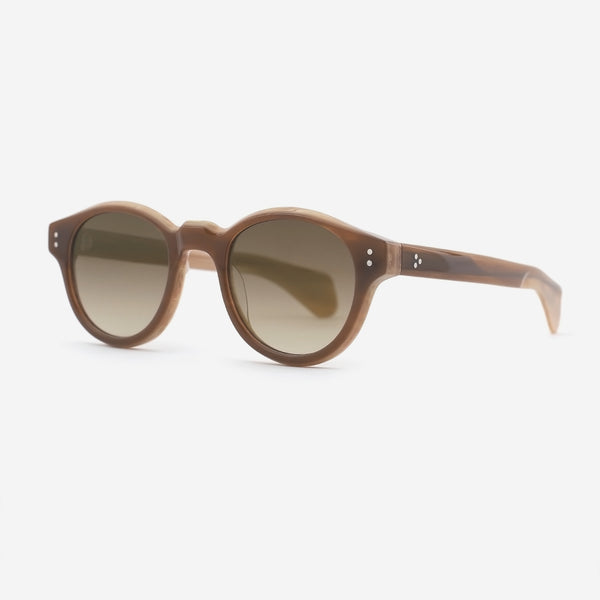 Round Bevel Acetate Unisex Sunglasses 25A8087