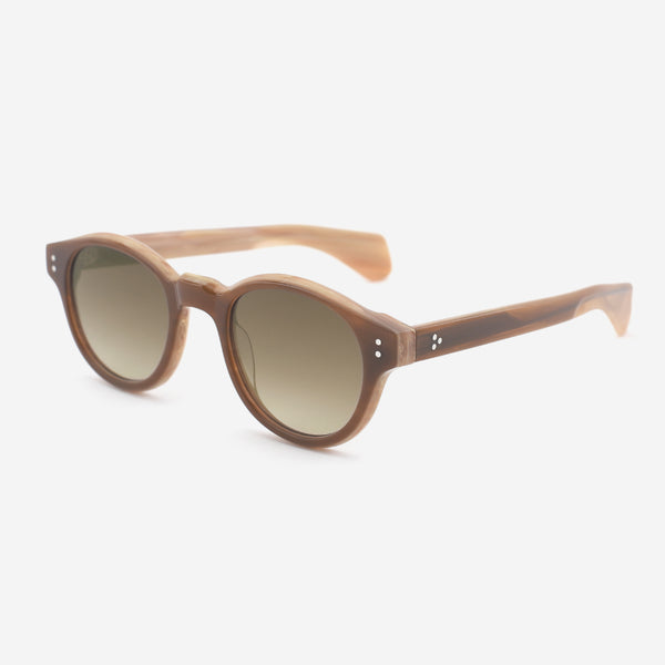 Round Bevel Acetate Unisex Sunglasses 25A8087