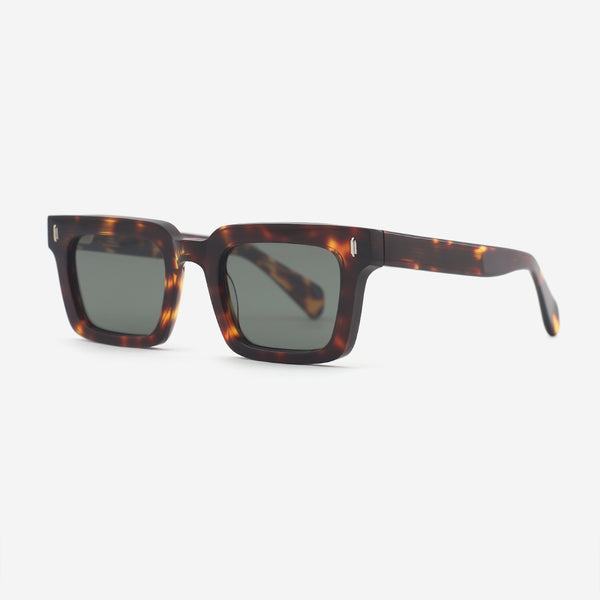 Vintage Square Acetate Unisex Sunglasses 25A8096