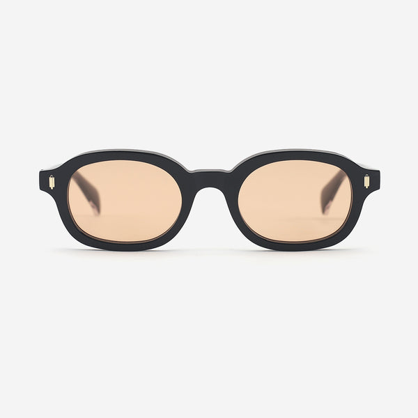 Retro Oval Acetate Unisex Sunglasses 25A8098