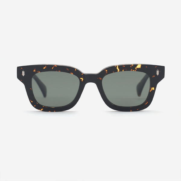 Retro Square Acetate Unisex Sunglasses 25A8099