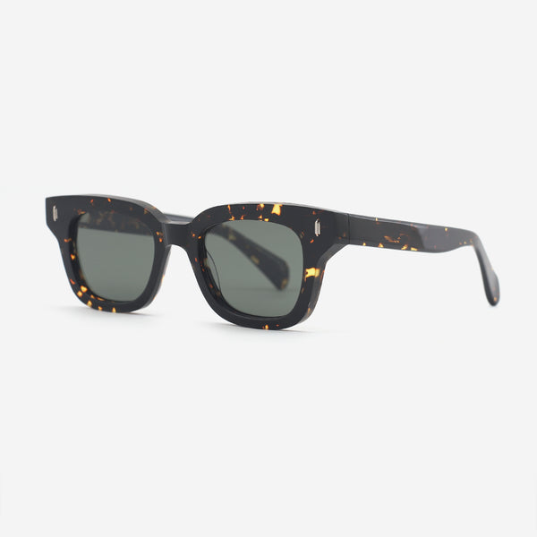 Retro Square Acetate Unisex Sunglasses 25A8099