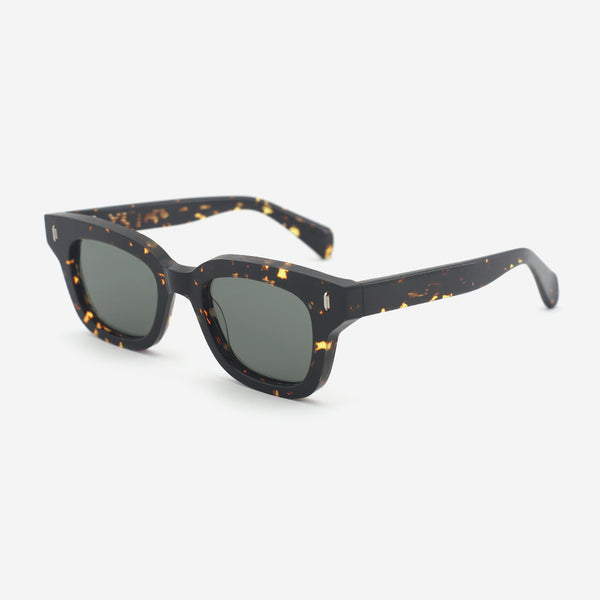 Retro Square Acetate Unisex Sunglasses 25A8099
