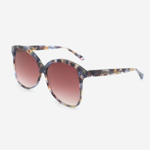 Cat Eye Oversize Acetate Female Sunglasses 25A8118