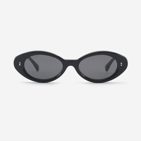 Chic Oval Acetate Female Sunglasses 25A8119