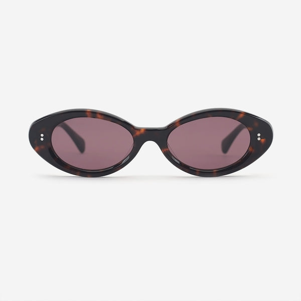 Chic Oval Acetate Female Sunglasses 25A8119