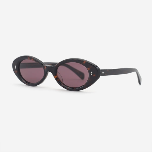 Chic Oval Acetate Female Sunglasses 25A8119