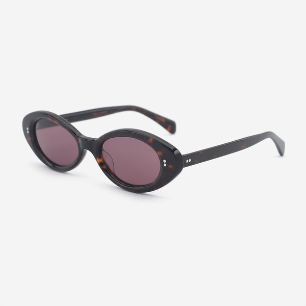 Chic Oval Acetate Female Sunglasses 25A8119