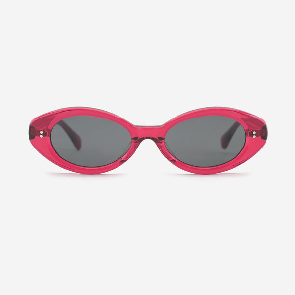 Chic Oval Acetate Female Sunglasses 25A8119