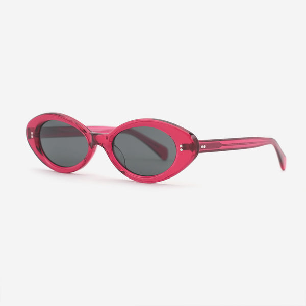 Chic Oval Acetate Female Sunglasses 25A8119