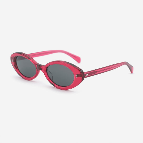 Chic Oval Acetate Female Sunglasses 25A8119