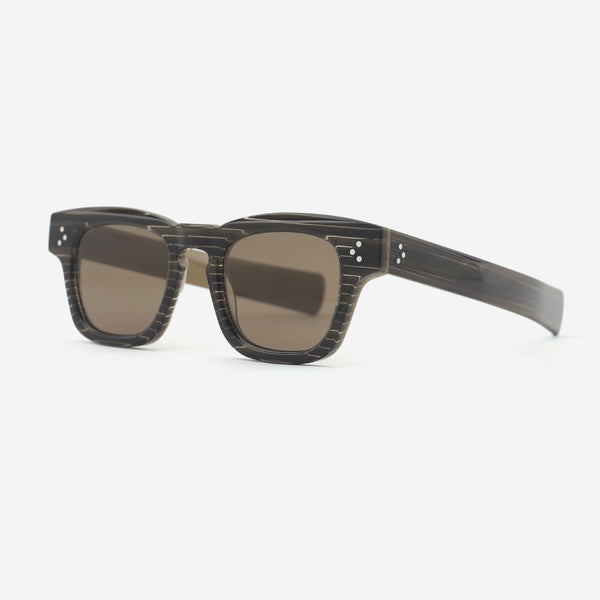 Retro Square Acetate Unisex Sunglasses 25A8139