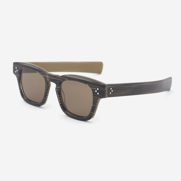 Retro Square Acetate Unisex Sunglasses 25A8139