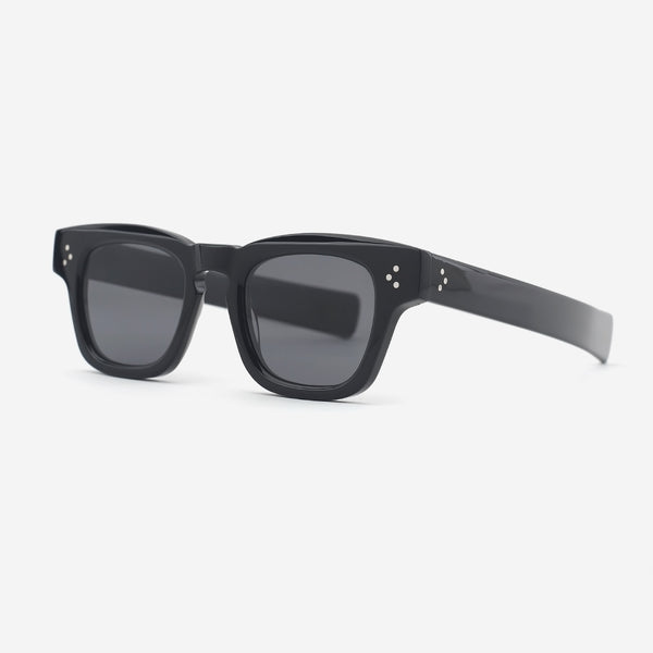 Retro Square Acetate Unisex Sunglasses 25A8139