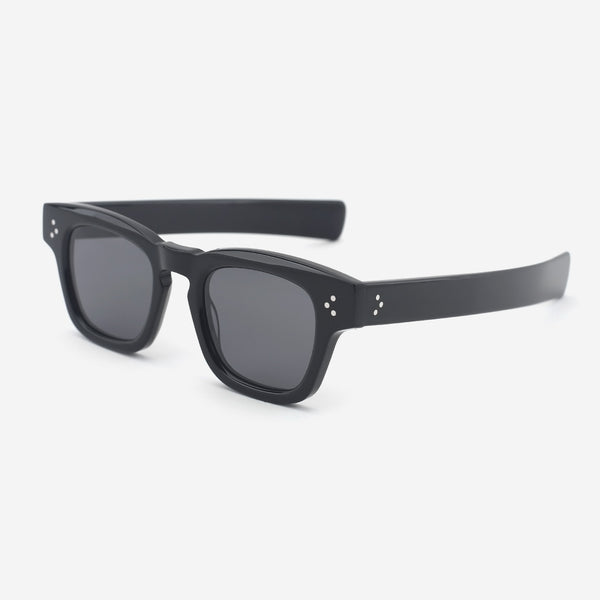 Retro Square Acetate Unisex Sunglasses 25A8139