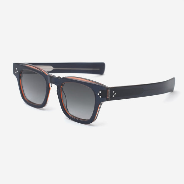 Retro Square Acetate Unisex Sunglasses 25A8139