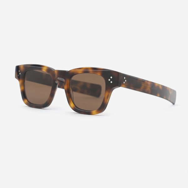 Retro Square Acetate Unisex Sunglasses 25A8139