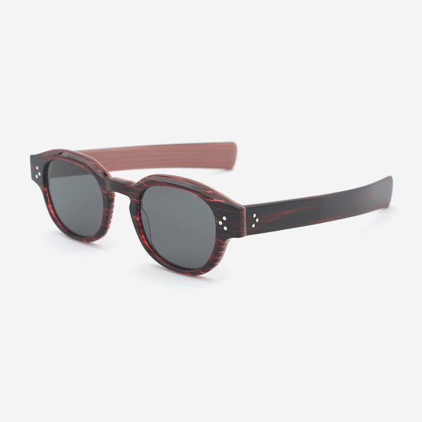 Round Key-hole Acetate Female Sunglasses 25A8140