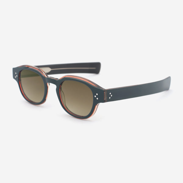 Round Key-hole Acetate Female Sunglasses 25A8140