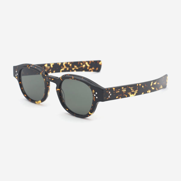 Round Key-hole Acetate Female Sunglasses 25A8140