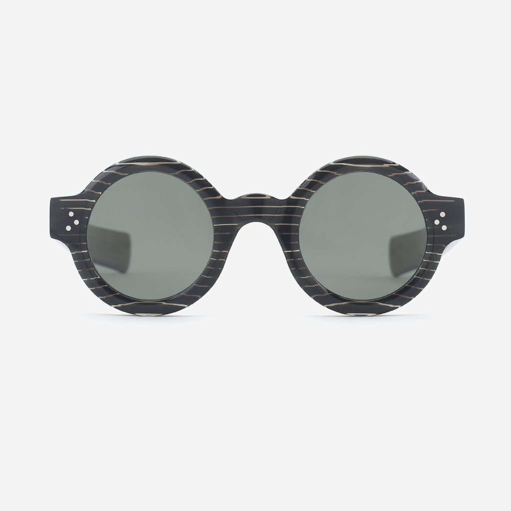 Unique Round Acetate Female Sunglasses 25A8141