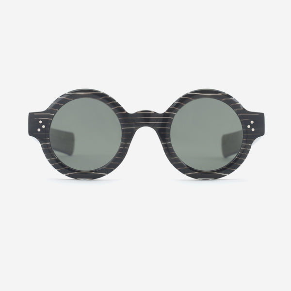 Unique Round Acetate Female Sunglasses 25A8141