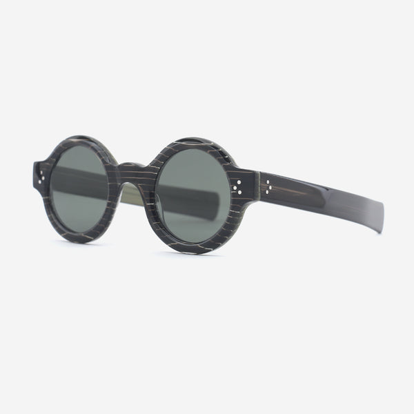 Unique Round Acetate Female Sunglasses 25A8141