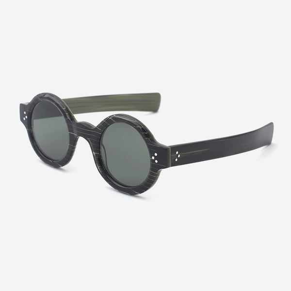 Unique Round Acetate Female Sunglasses 25A8141