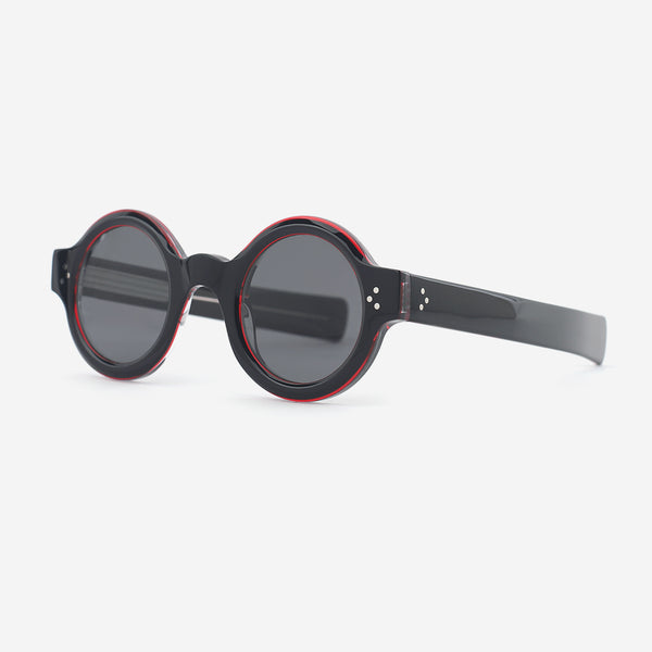 Unique Round Acetate Female Sunglasses 25A8141