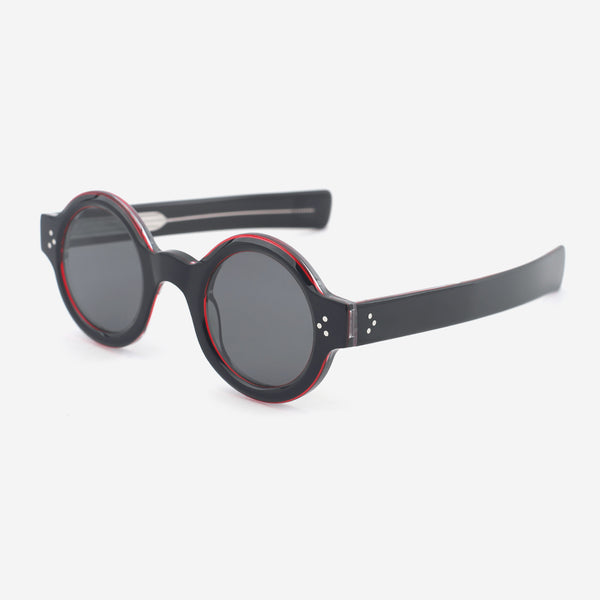 Unique Round Acetate Female Sunglasses 25A8141