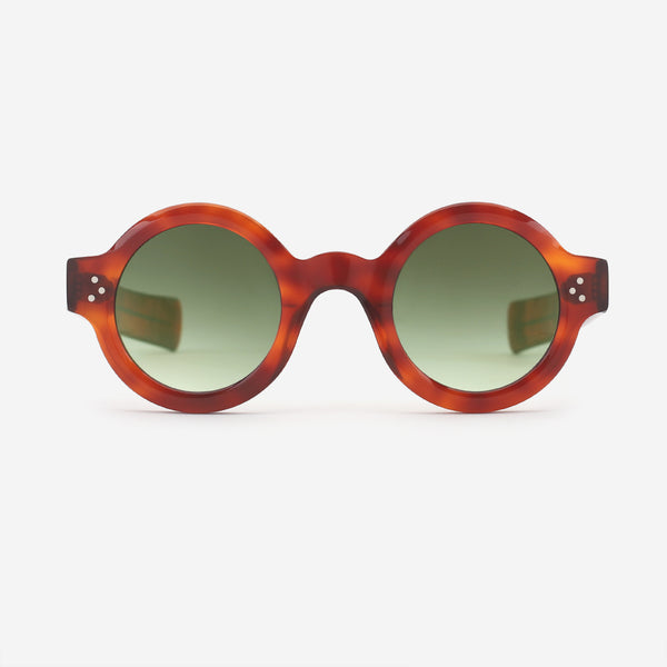 Unique Round Acetate Female Sunglasses 25A8141