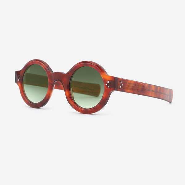 Unique Round Acetate Female Sunglasses 25A8141