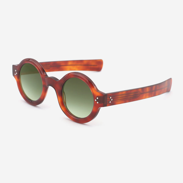 Unique Round Acetate Female Sunglasses 25A8141