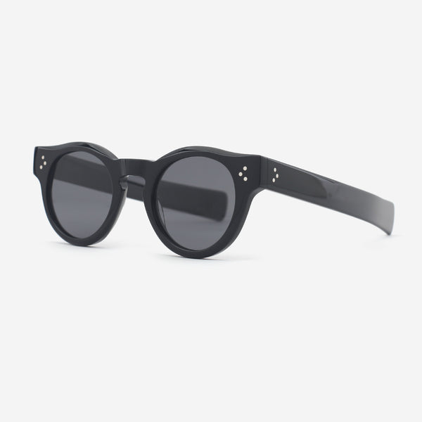 Trendy Round Acetate Female Sunglasses 25A8142