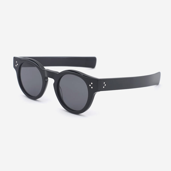 Trendy Round Acetate Female Sunglasses 25A8142