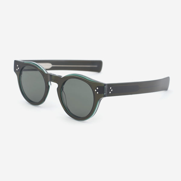 Trendy Round Acetate Female Sunglasses 25A8142