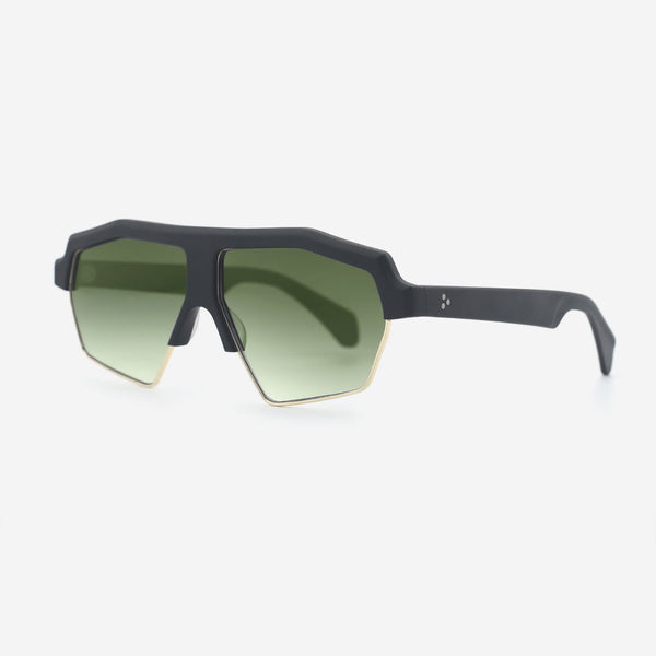 Pilot Acetate And Metal Combined Unisex Sunglasses 25A8162