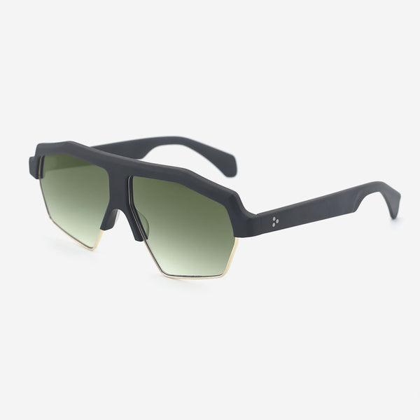 Pilot Acetate And Metal Combined Unisex Sunglasses 25A8162