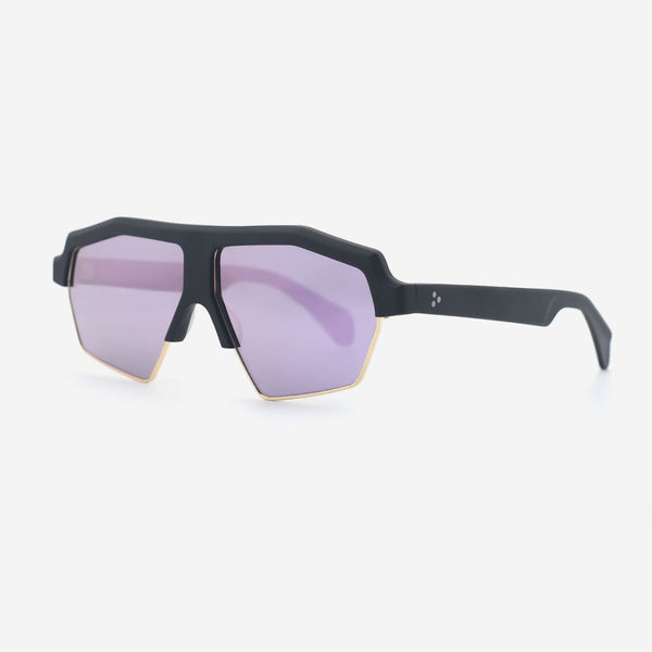 Pilot Acetate And Metal Combined Unisex Sunglasses 25A8162