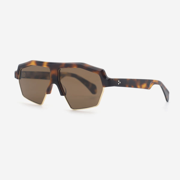 Pilot Acetate And Metal Combined Unisex Sunglasses 25A8162