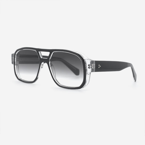 Fashion Aviator Acetate Unisex Sunglasses 25A8178